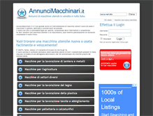 Tablet Screenshot of annuncimacchinari.it